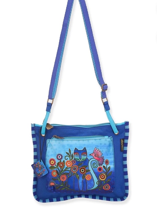 Laurel Burch Handbags - NWT Laurel Burch™ Cerulean Cat Crossbody Bag